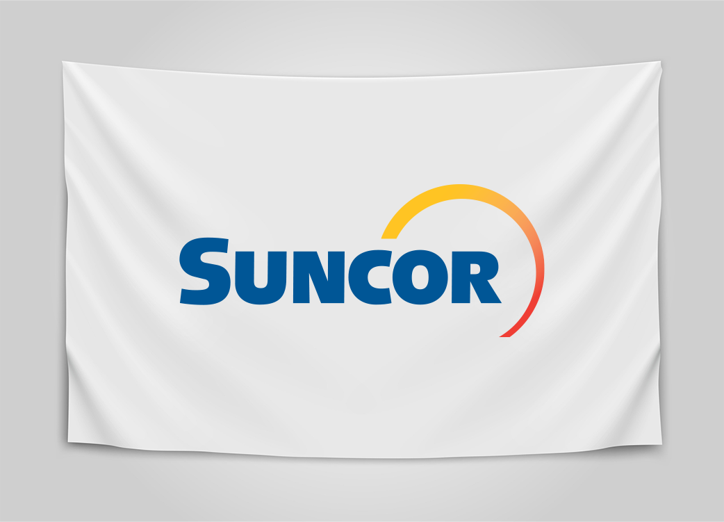 3 x 6 ft. Suncor Energy Nylon White Flag - Full Color